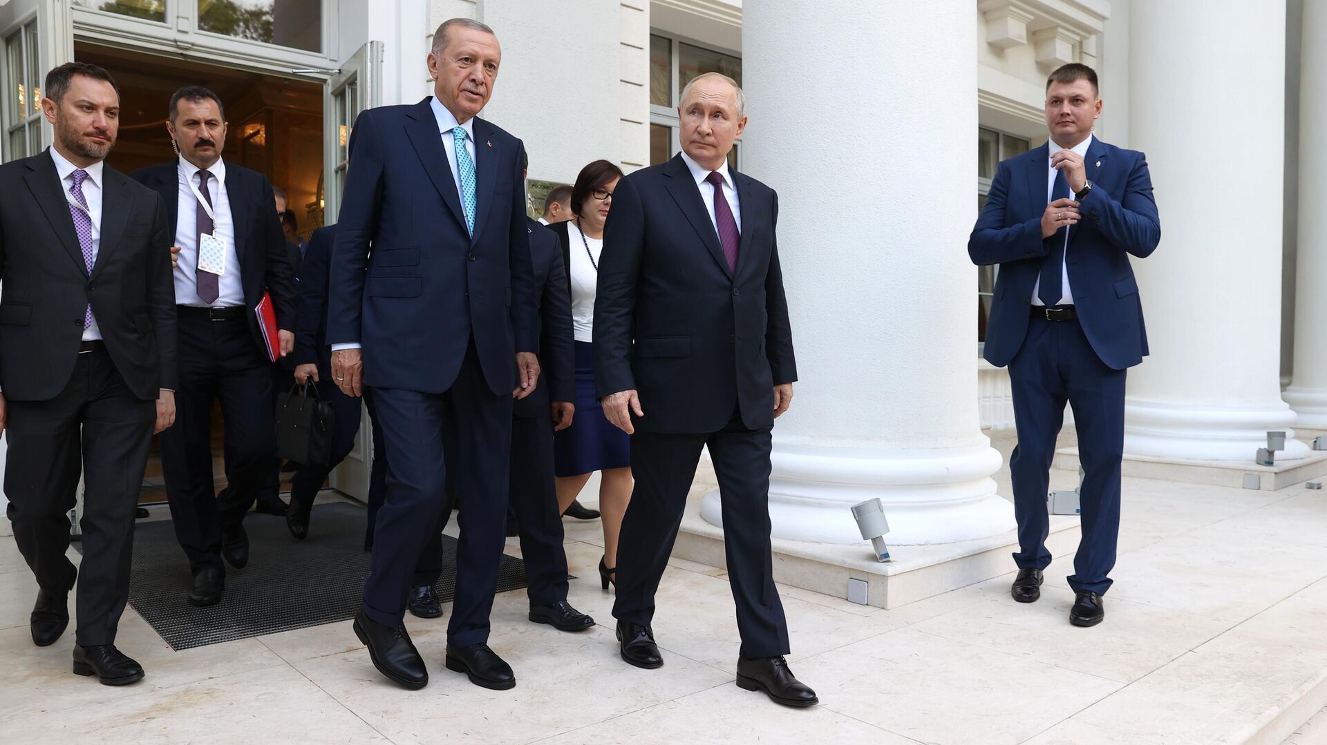 Президент РФ В. Путин и президент Турции Р. Т. Эрдоган - اسپوتنیک ایران  , 1920, 04.09.2023