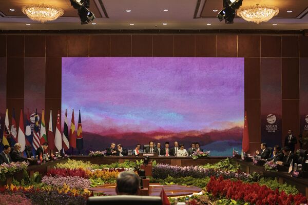 رهبران در بیست و ششمین اجلاس سران آسه‌آن-چین در چهل و سومین اجلاس سران آسه‌آن در جاکارتا، اندونزی، چهارشنبه، 6 سپتامبر 2023 - اسپوتنیک ایران  