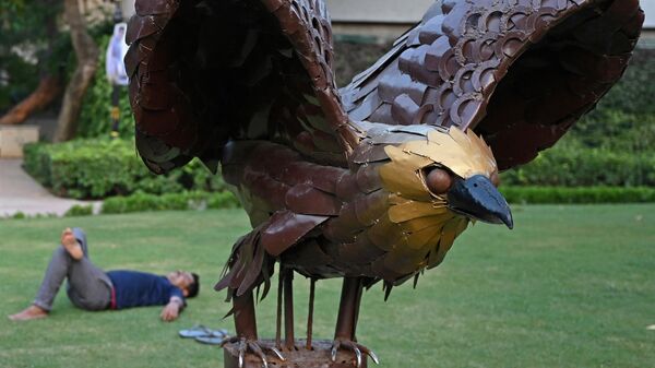 مجسمه عقاب طلایی، پرنده ملی مکزیک  در هند - اسپوتنیک ایران  