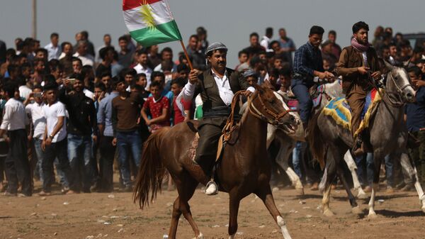 Курдский национальный фестиваль в предгорье Маклуб в Ираке - اسپوتنیک ایران  