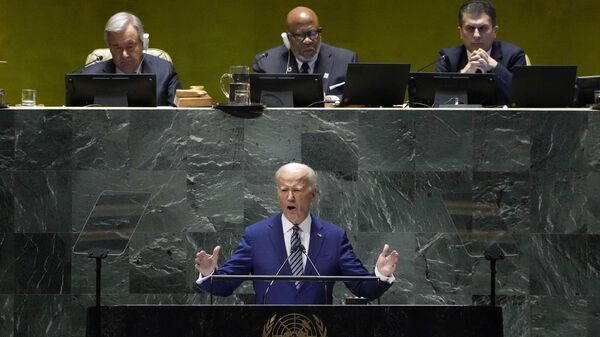 Президент США Джо Байден выступает на 78-й Генеральной Ассамблее ООН - اسپوتنیک ایران  