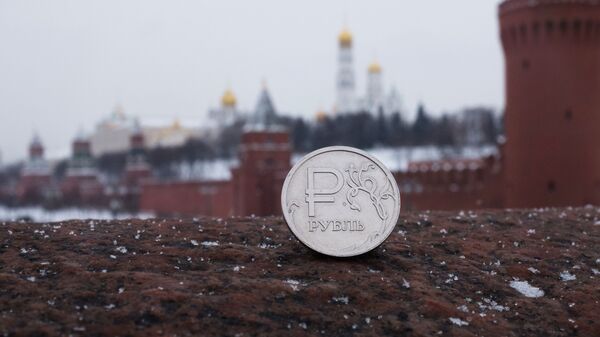 Российский рубль на фоне Кремля - اسپوتنیک ایران  