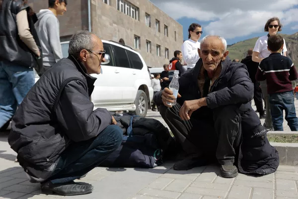 پناهجویان قره باغ کوهستانی در گوریس. - اسپوتنیک ایران  
