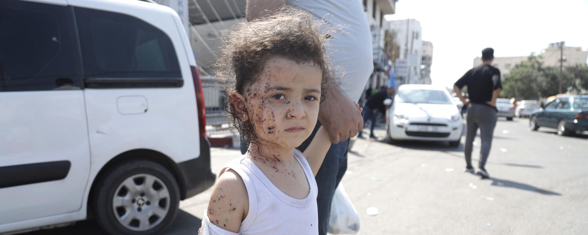 Ребенок, пострадавший в результате ракетных ударов ВС Израиля по Газе - اسپوتنیک ایران  , 1920, 04.11.2023