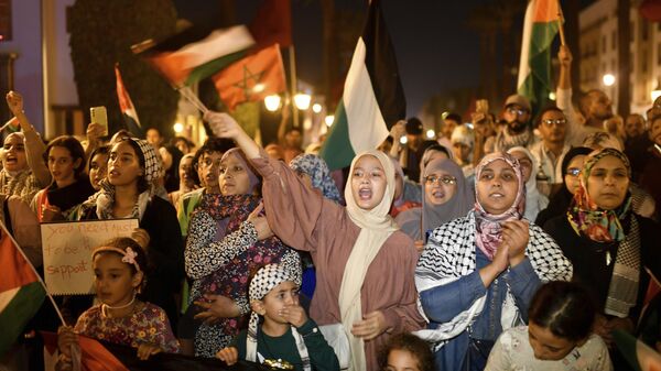 Протесты в Марокко после удара по больнице Аль-Ахли в Газе  - اسپوتنیک ایران  