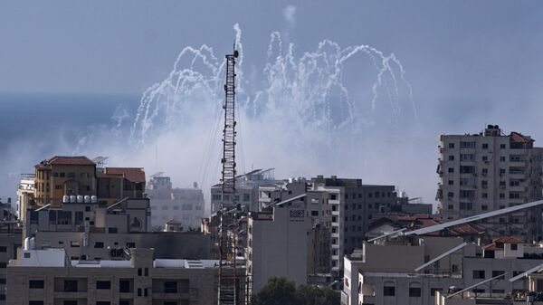 Во время израильского удара по городу Газа - اسپوتنیک ایران  