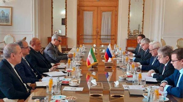 مذاکرات سرگئی ریابکوف، معاون وزیر خارجه روسیه  در تهران - اسپوتنیک ایران  