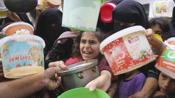 کودکان گرسنه فلسطینی - اسپوتنیک ایران  