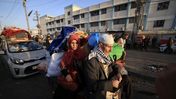 بازگشت فلسطینی ها به نوار  غزه - اسپوتنیک ایران  