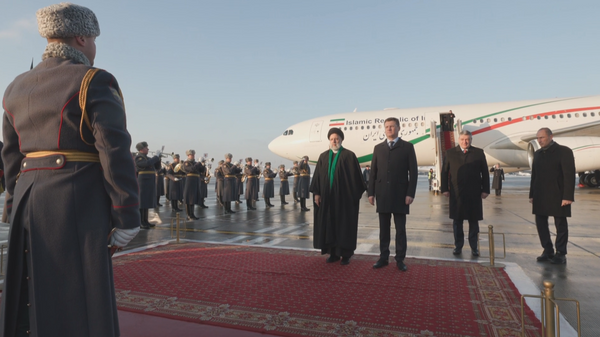 مراسم استقبال از رئیسی در مسکو - اسپوتنیک ایران  