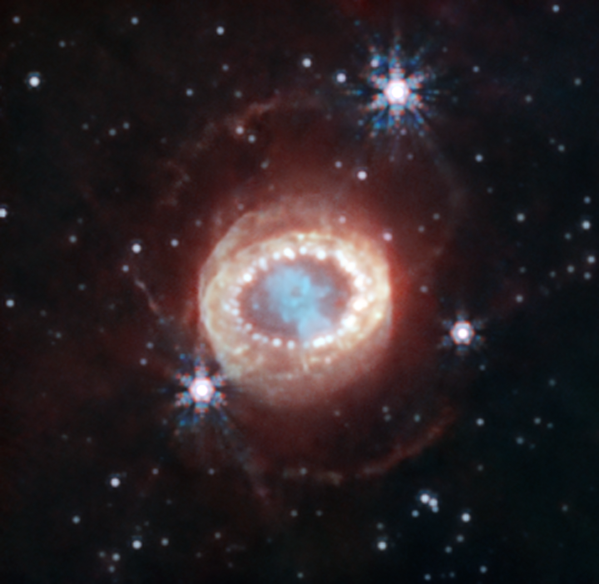 NIRCam (دوربین مادون قرمز نزدیک) وب این تصویر دقیق از SN 1987A (Supernova 1987A) را گرفت. - اسپوتنیک ایران  