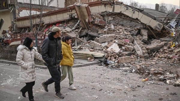 خرابی ها پس از وقوع زلزله در شهرستان خودمختار جیشیشان در استان گانسو چین - اسپوتنیک ایران  