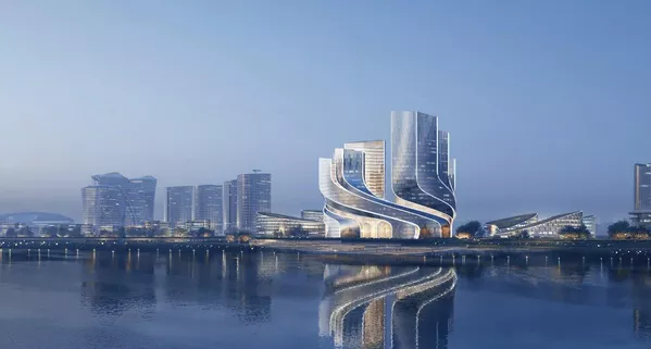 دفتر معماری Ole Schieren پروژه ای به نام Tencent Helix ارائه کرد.صحبت از یک مجموعه بزرگ متشکل از 4-5 آسمان خراش است. ویژگی اصلی این مجموعه  این است که تمام ساختمان ها به یکدیگر متصل می شوند و  مانند این است که &quot;در یک گردباد می چرخند.&quot; - اسپوتنیک ایران  