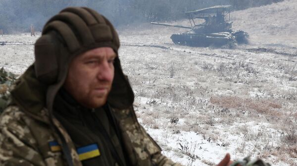 Украинские солдаты на позициях в Донецкой области - اسپوتنیک ایران  