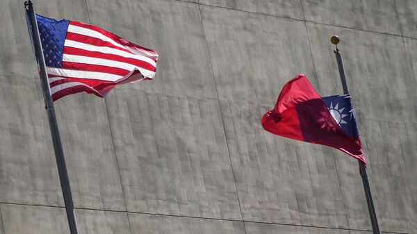 US and Taiwan flags. File photo - اسپوتنیک ایران  