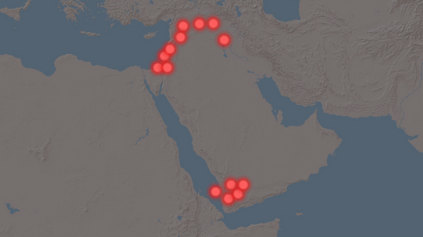 اسپوتنیک در این اینفوگرافیک، کانون های اصلی تنش در خاورمیانه را نشان می دهد. - اسپوتنیک ایران  