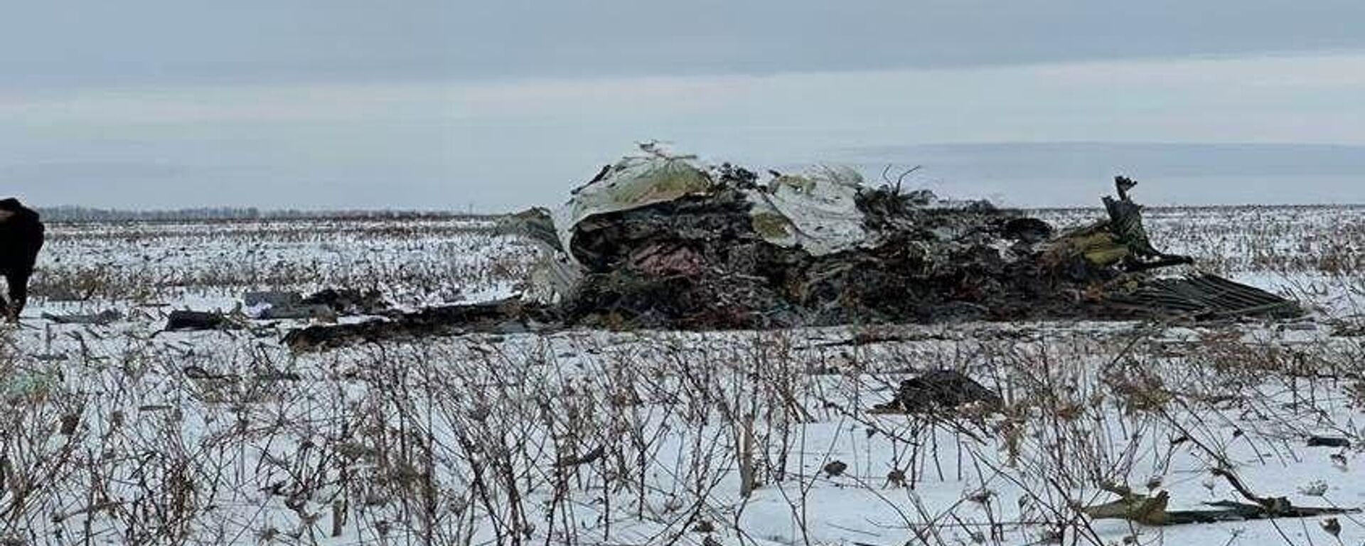 Место падения самолета Ил-76 в Белгородской области - اسپوتنیک ایران  , 1920, 25.01.2024