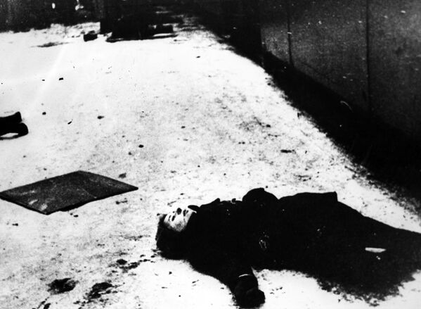 جنگ بزرگ میهنی 1941 - 1945 محاصره لنینگراد (8 سپتامبر 1941 - 27 ژانویه 1944). یکی از قربانیان گلوله باران توپخانه ای . - اسپوتنیک ایران  