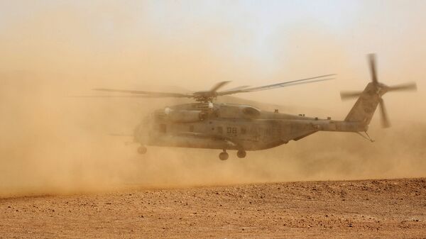 A CH-53E Super Stallion lands in the desert of Djibouti. - اسپوتنیک ایران  
