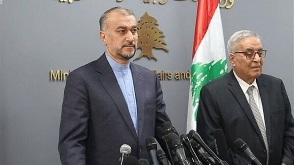 دیدار وزیر خارجه ایران  با وزیر خارجه لبنانی  - اسپوتنیک ایران  