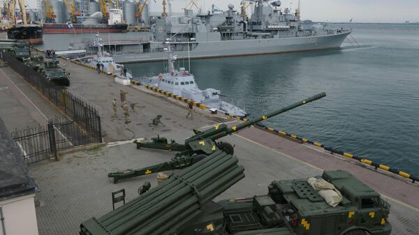 Military equipment at the Sea Breeze 2019 exercises in Odessa's port. File photo. - اسپوتنیک ایران  