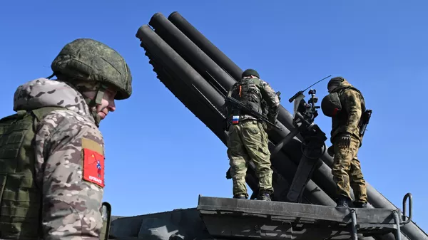 Боевая работа артдивизиона ЦВО на Авдеевском направлении - اسپوتنیک ایران  