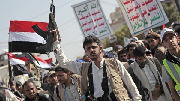 الحوثيون في صنعاء، اليمن - اسپوتنیک ایران  