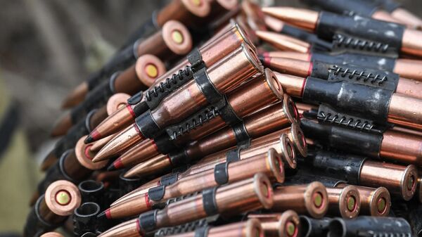 Боеприпасы новоприбывших бойцов ВС РФ на полигоне в зоне СВО на Запорожском направлении - اسپوتنیک ایران  