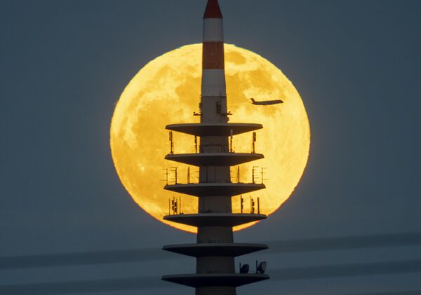 قرص کامل ماه در آسمان آلمان. - اسپوتنیک ایران  