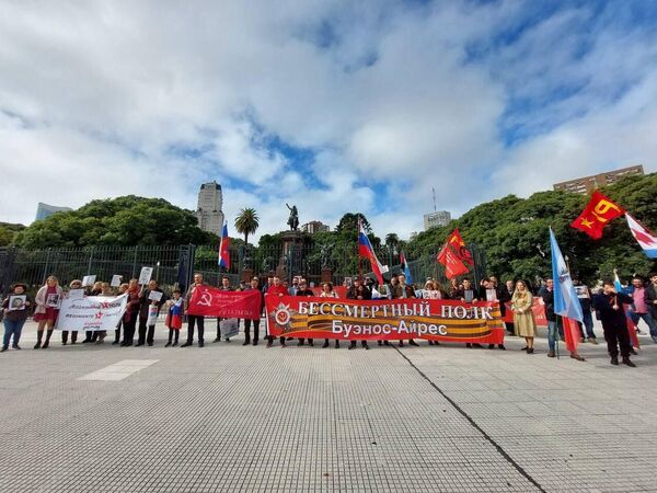 راهپیمایی «هنگ جاویدان» در آرژانتین. - اسپوتنیک ایران  