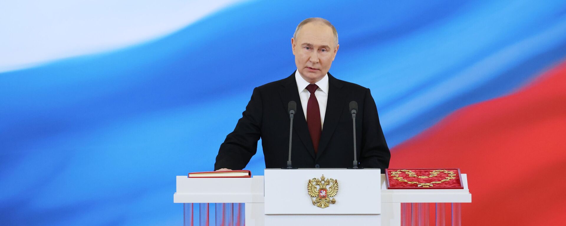 Избранный президент РФ Владимир Путин на церемонии инаугурации в Кремле - اسپوتنیک ایران  , 1920, 14.06.2024