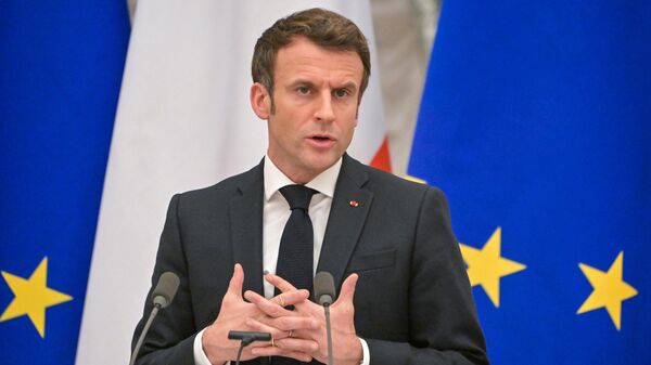 رهبر فرانسه قول داد حمایت از اوکراین را تقویت کند