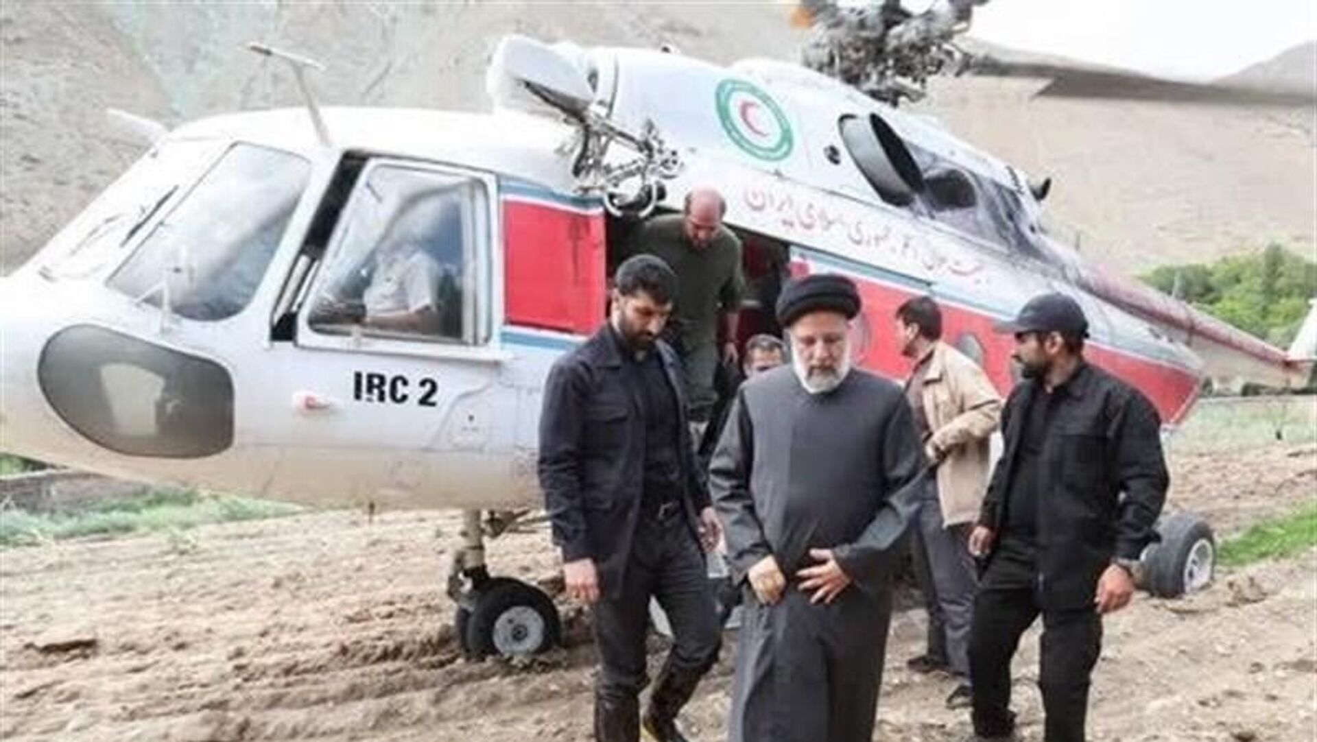 اطلاعیه شماره 2 هلال احمر درباره حادثه بالگرد رئیس جمهور ایران