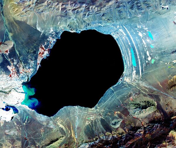 تصویر فضایی از دریاچه «داگزه» در تبت. - اسپوتنیک ایران  