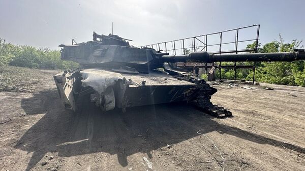 Уничтоженный в зоне СВО американский танк Abrams M1 - اسپوتنیک ایران  