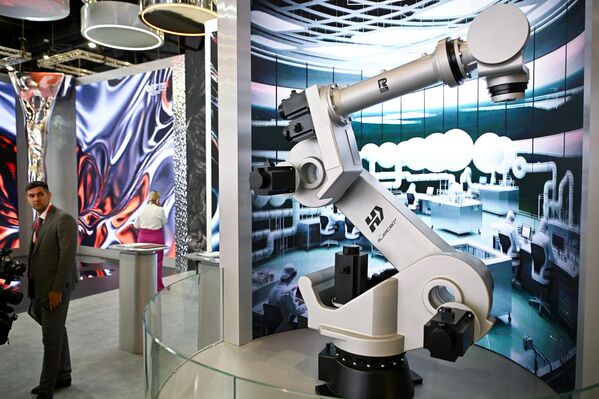 غرفه استان چلیابینسک روسیه در جمع اقتصادی بین المللی سن پترزبورگ - اسپوتنیک ایران  