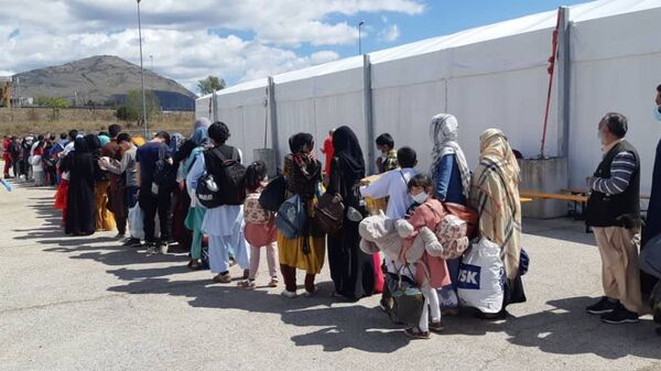 Лагерь для афганских беженцев в итальянском городе Авеццано - اسپوتنیک ایران  