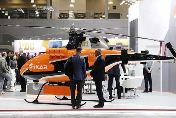 هلیکوپتر بدون سرنشین SH-450 در هفدهمین  نمایشگاه بین المللی صنعت هلیکوپتر HeliRussia - اسپوتنیک ایران  
