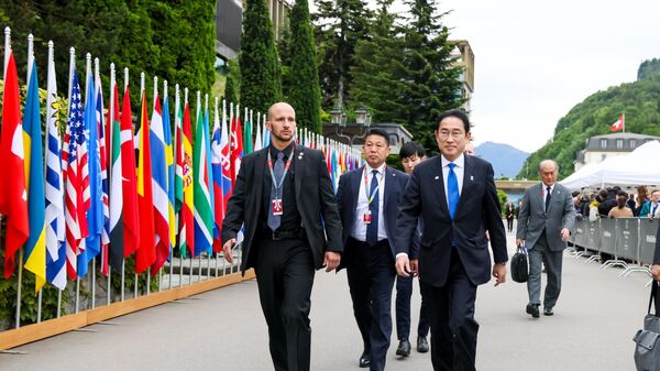 Премьер-министр Японии Фумио Кисида на конференции по Украине в Бюргенштоке, Швейцария - اسپوتنیک ایران  