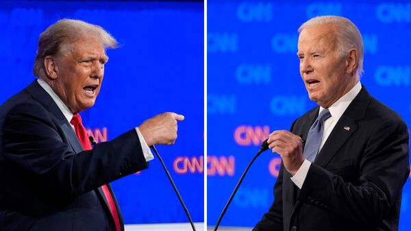 Дебаты между Дональдом Трампом и Джо Байденом в Атланте  - اسپوتنیک ایران  