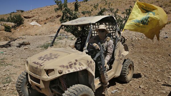 Боец движения Хезболла в районе ливанско-сирийской границы - اسپوتنیک ایران  