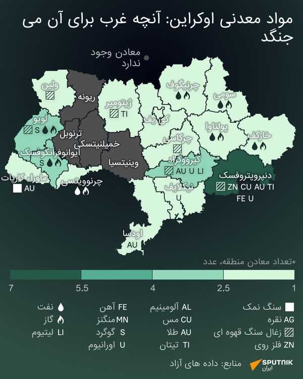  مواد معدنی اوکراین - اسپوتنیک ایران  