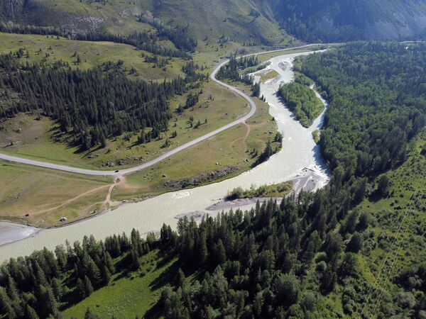 رودخانه «چویا» در آلتای کوهستانی. - اسپوتنیک ایران  