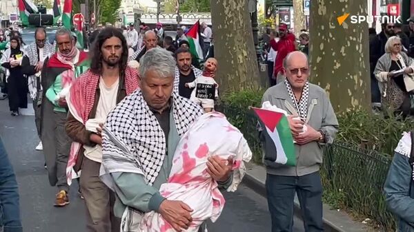 تظاهرات حمایت از فلسطین در پاریس - اسپوتنیک ایران  