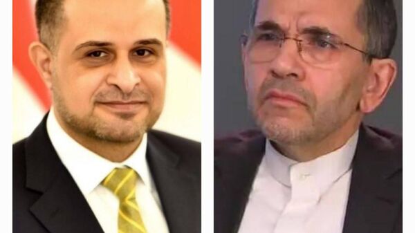 دیدار مشاور نخست وزیر عراق به همراه معاون وزیر بازرگانی و رییس اتحادیه صنایع این کشور با معاون سیاسی وزیر امور خارجه ایران - اسپوتنیک ایران  