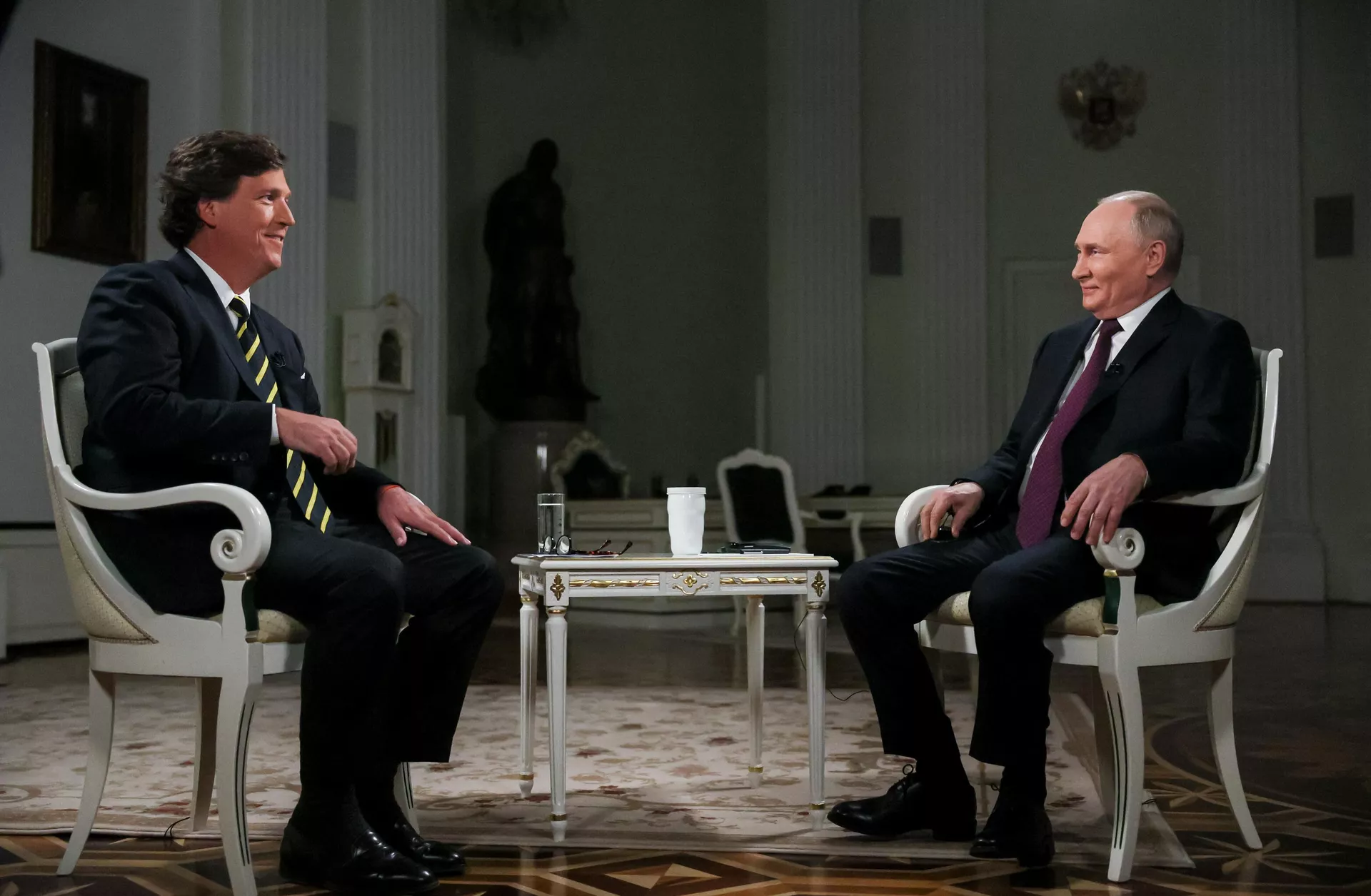 Президент РФ Владимир Путин дал интервью американскому журналисту Такеру Карлсону - اسپوتنیک ایران  , 1920, 07.05.2025