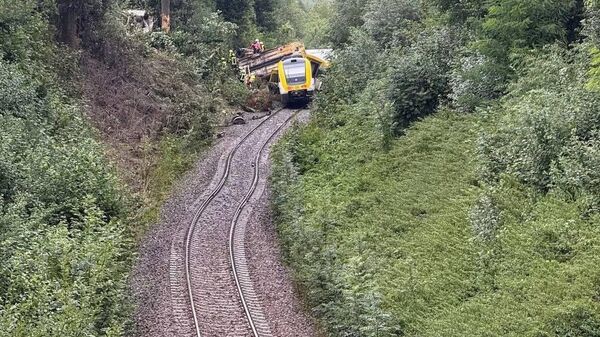 خروج یک قطار از ریل در آلمان - اسپوتنیک ایران  