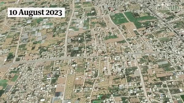 تصاویر هوایی منتشر شده از حجم ویرانی‌ ها در نوار غزه با گذشت 22 ماه از جنگ در این باریکه حکایت می کنند - اسپوتنیک ایران  