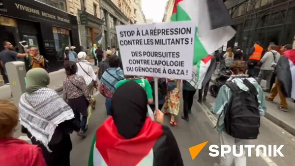 تجمع حامیان فلسطین در پاریس - اسپوتنیک ایران  