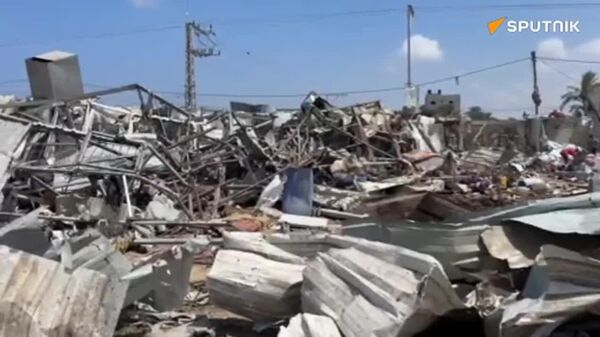 تصاویر جدیدی از اردوگاه آوارگان «المنسره» در بخش مرکزی غزه - اسپوتنیک ایران  